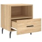 vidaXL Mesita de noche madera de ingeniería roble Sonoma 40x35x47,5 cm vidaXL Mesita de noche madera de ingeniería roble Sonoma 40x35x47,5 cm