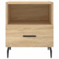 vidaXL Mesita de noche madera de ingeniería roble Sonoma 40x35x47,5 cm vidaXL Mesita de noche madera de ingeniería roble Sonoma 40x35x47,5 cm