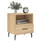vidaXL Mesita de noche madera de ingeniería roble Sonoma 40x35x47,5 cm vidaXL Mesita de noche madera de ingeniería roble Sonoma 40x35x47,5 cm