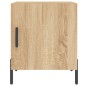 vidaXL Mesita de noche madera de ingeniería roble Sonoma 40x40x50 cm vidaXL Mesita de noche madera de ingeniería roble Sonoma 40x40x50 cm