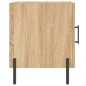 vidaXL Mesita de noche madera de ingeniería roble Sonoma 40x40x50 cm vidaXL Mesita de noche madera de ingeniería roble Sonoma 40x40x50 cm