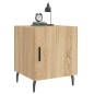 vidaXL Mesita de noche madera de ingeniería roble Sonoma 40x40x50 cm vidaXL Mesita de noche madera de ingeniería roble Sonoma 40x40x50 cm