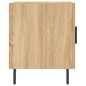 vidaXL Mesita de noche madera de ingeniería roble Sonoma 40x40x50 cm vidaXL Mesita de noche madera de ingeniería roble Sonoma 40x40x50 cm