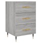 vidaXL Mesita de noche madera de ingeniería gris Sonoma 40x40x66 cm vidaXL Mesita de noche madera de ingeniería gris Sonoma 40x40x66 cm