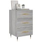 vidaXL Mesita de noche madera de ingeniería gris Sonoma 40x40x66 cm vidaXL Mesita de noche madera de ingeniería gris Sonoma 40x40x66 cm