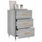 vidaXL Mesita de noche madera de ingeniería gris Sonoma 40x40x66 cm vidaXL Mesita de noche madera de ingeniería gris Sonoma 40x40x66 cm