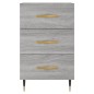 vidaXL Mesita de noche madera de ingeniería gris Sonoma 40x40x66 cm vidaXL Mesita de noche madera de ingeniería gris Sonoma 40x40x66 cm