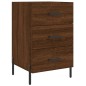 vidaXL Mesita de noche madera de ingeniería marrón roble 40x40x66 cm vidaXL Mesita de noche madera de ingeniería marrón roble 40x40x66 cm