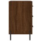 vidaXL Mesita de noche madera de ingeniería marrón roble 40x40x66 cm vidaXL Mesita de noche madera de ingeniería marrón roble 40x40x66 cm