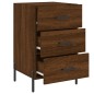 vidaXL Mesita de noche madera de ingeniería marrón roble 40x40x66 cm vidaXL Mesita de noche madera de ingeniería marrón roble 40x40x66 cm