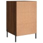 vidaXL Mesita de noche madera de ingeniería marrón roble 40x40x66 cm vidaXL Mesita de noche madera de ingeniería marrón roble 40x40x66 cm