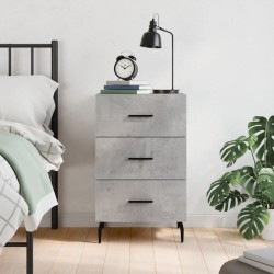 vidaXL Mesita de noche madera de ingeniería gris Sonoma 40x40x66 cm