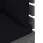 vidaXL Muebles de palets de jardín 9 pzas cojines madera maciza pino vidaXL Muebles de palets de jardín 9 pzas cojines madera maciza pino