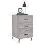 vidaXL Mesita de noche madera de ingeniería gris Sonoma 40x40x66 cm vidaXL Mesita de noche madera de ingeniería gris Sonoma 40x40x66 cm