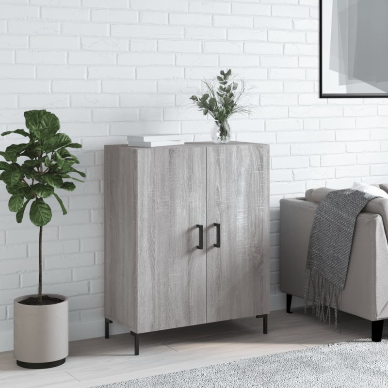 vidaXL Aparador de madera de ingeniería gris Sonoma 69,5x34x90 cm vidaXL Aparador de madera de ingeniería gris Sonoma 69,5x34x90 cm