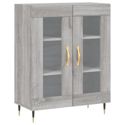 vidaXL Aparador de madera de ingeniería gris Sonoma 69,5x34x90 cm