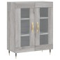 vidaXL Aparador de madera de ingeniería gris Sonoma 69,5x34x90 cm vidaXL Aparador de madera de ingeniería gris Sonoma 69,5x34x90 cm