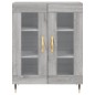 vidaXL Aparador de madera de ingeniería gris Sonoma 69,5x34x90 cm vidaXL Aparador de madera de ingeniería gris Sonoma 69,5x34x90 cm