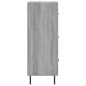 vidaXL Aparador de madera de ingeniería gris Sonoma 69,5x34x90 cm vidaXL Aparador de madera de ingeniería gris Sonoma 69,5x34x90 cm