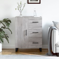 vidaXL Aparador de madera de ingeniería gris Sonoma 69,5x34x90 cm