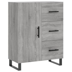 vidaXL Aparador de madera de ingeniería gris Sonoma 69,5x34x90 cm
