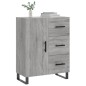 vidaXL Aparador de madera de ingeniería gris Sonoma 69,5x34x90 cm vidaXL Aparador de madera de ingeniería gris Sonoma 69,5x34x90 cm
