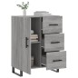 vidaXL Aparador de madera de ingeniería gris Sonoma 69,5x34x90 cm vidaXL Aparador de madera de ingeniería gris Sonoma 69,5x34x90 cm