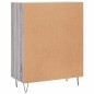 vidaXL Aparador de madera de ingeniería gris Sonoma 69,5x34x90 cm