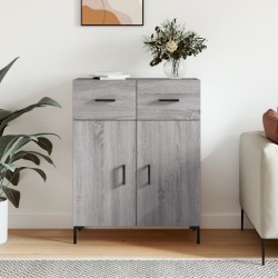 vidaXL Aparador de madera de ingeniería gris Sonoma 69,5x34x90 cm