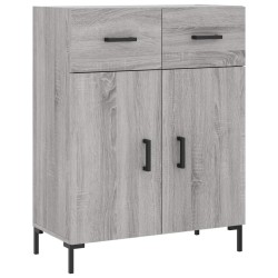 vidaXL Aparador de madera de ingeniería gris Sonoma 69,5x34x90 cm