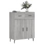 vidaXL Aparador de madera de ingeniería gris Sonoma 69,5x34x90 cm vidaXL Aparador de madera de ingeniería gris Sonoma 69,5x34x90 cm