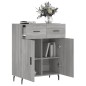 vidaXL Aparador de madera de ingeniería gris Sonoma 69,5x34x90 cm vidaXL Aparador de madera de ingeniería gris Sonoma 69,5x34x90 cm