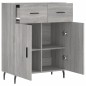 vidaXL Aparador de madera de ingeniería gris Sonoma 69,5x34x90 cm vidaXL Aparador de madera de ingeniería gris Sonoma 69,5x34x90 cm