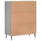 vidaXL Aparador de madera de ingeniería gris Sonoma 69,5x34x90 cm vidaXL Aparador de madera de ingeniería gris Sonoma 69,5x34x90 cm