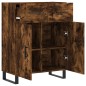 vidaXL Aparador de madera de ingeniería roble ahumado 69,5x34x90 cm vidaXL Aparador de madera de ingeniería roble ahumado 69,5x34x90 cm