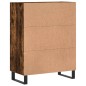 vidaXL Aparador de madera de ingeniería roble ahumado 69,5x34x90 cm vidaXL Aparador de madera de ingeniería roble ahumado 69,5x34x90 cm