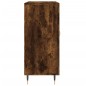 vidaXL Aparador de madera de ingeniería roble ahumado 90x34x80 cm