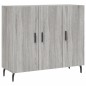 vidaXL Aparador de madera de ingeniería gris Sonoma 90x34x80 cm vidaXL Aparador de madera de ingeniería gris Sonoma 90x34x80 cm