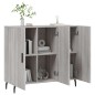 vidaXL Aparador de madera de ingeniería gris Sonoma 90x34x80 cm vidaXL Aparador de madera de ingeniería gris Sonoma 90x34x80 cm