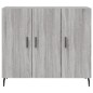 vidaXL Aparador de madera de ingeniería gris Sonoma 90x34x80 cm vidaXL Aparador de madera de ingeniería gris Sonoma 90x34x80 cm