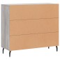 vidaXL Aparador de madera de ingeniería gris Sonoma 90x34x80 cm vidaXL Aparador de madera de ingeniería gris Sonoma 90x34x80 cm