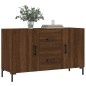 vidaXL Aparador de madera de ingeniería roble marrón 100x36x60 cm vidaXL Aparador de madera de ingeniería roble marrón 100x36x60 cm