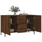 vidaXL Aparador de madera de ingeniería roble marrón 100x36x60 cm vidaXL Aparador de madera de ingeniería roble marrón 100x36x60 cm
