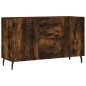 vidaXL Aparador madera de ingeniería roble ahumado 100x36x60 cm vidaXL Aparador madera de ingeniería roble ahumado 100x36x60 cm