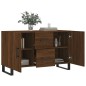vidaXL Aparador de madera de ingeniería roble marrón 100x36x60 cm