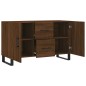 vidaXL Aparador de madera de ingeniería roble marrón 100x36x60 cm