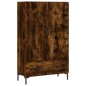 vidaXL Aparador alto madera de ingeniería roble ahumado 69,5x31x115 cm vidaXL Aparador alto madera de ingeniería roble ahumado 69,5x31x115 cm