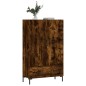 vidaXL Aparador alto madera de ingeniería roble ahumado 69,5x31x115 cm vidaXL Aparador alto madera de ingeniería roble ahumado 69,5x31x115 cm