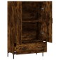 vidaXL Aparador alto madera de ingeniería roble ahumado 69,5x31x115 cm vidaXL Aparador alto madera de ingeniería roble ahumado 69,5x31x115 cm