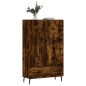 vidaXL Aparador alto madera de ingeniería roble ahumado 69,5x31x115 cm